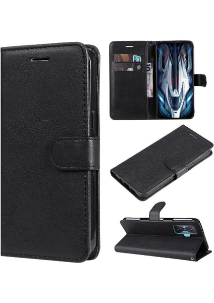 Xiaomi Poco F4 Gt Için Flip Case Klasik Düz Renk Yüksek Kaliteli Deri (Yurt Dışından)