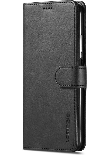 Huawei P40 Lite Buzağı Doku ile Yatay Çevir Deri Kılıf (Yurt Dışından)