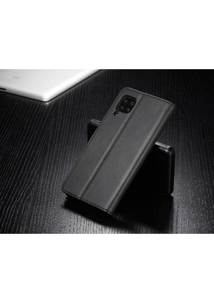 Huawei P40 Lite Buzağı Doku ile Yatay Çevir Deri Kılıf (Yurt Dışından)