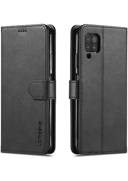 Huawei P40 Lite Buzağı Doku ile Yatay Çevir Deri Kılıf (Yurt Dışından)