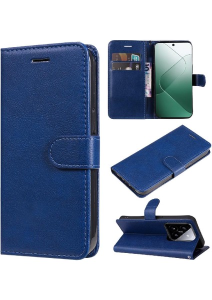 Xiaomi 14 Için Flip Case Klasik Düz Renk Yüksek Kaliteli Deri Iş (Yurt Dışından) fırsatları