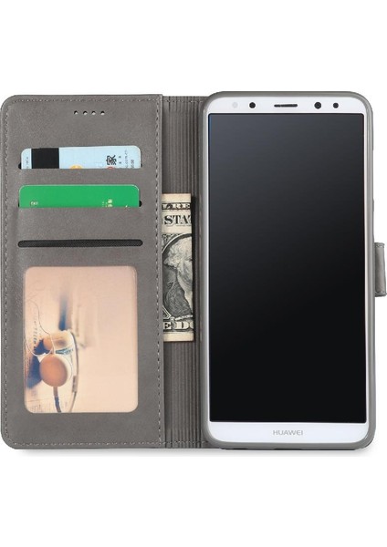 Huawei Mate 10 Lite Için Buzağı Doku Yatay Çevir Kılıf (Yurt Dışından)