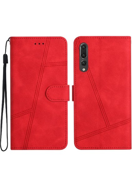 Huawei P20 Pro Için Flip Case Bilek Kayışı Cüzdan Pu Deri Kart Yuvaları Tam (Yurt Dışından) indirimleri