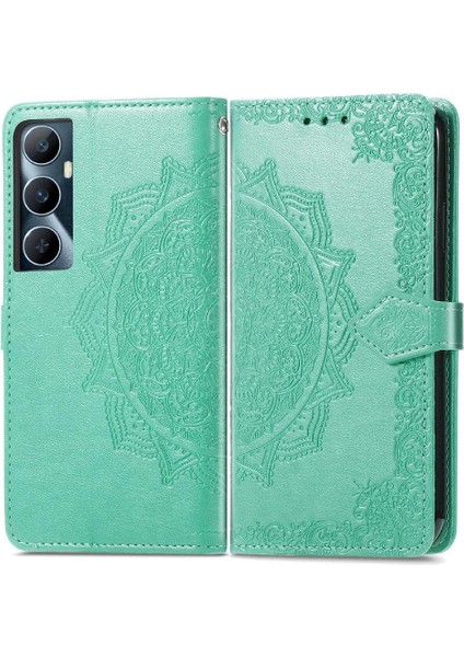 Realme C65 Için Flip Case Zarif Desen Basit Iş Kapak Kılıfı (Yurt Dışından)