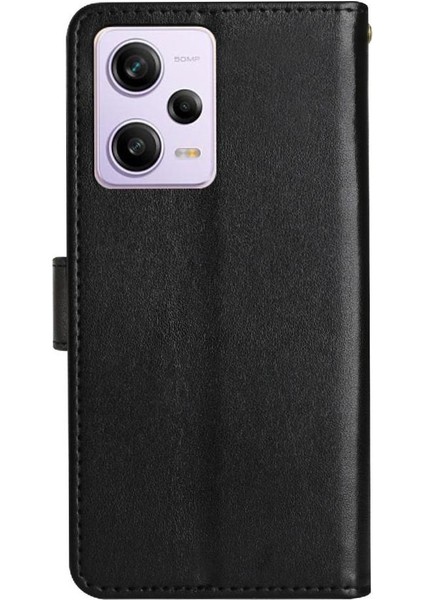 Xiaomi Redmi Not 12 Için Filp Durumda Pro 5g Kart Tutucu Kickstand Bilek Pu (Yurt Dışından) modelleri