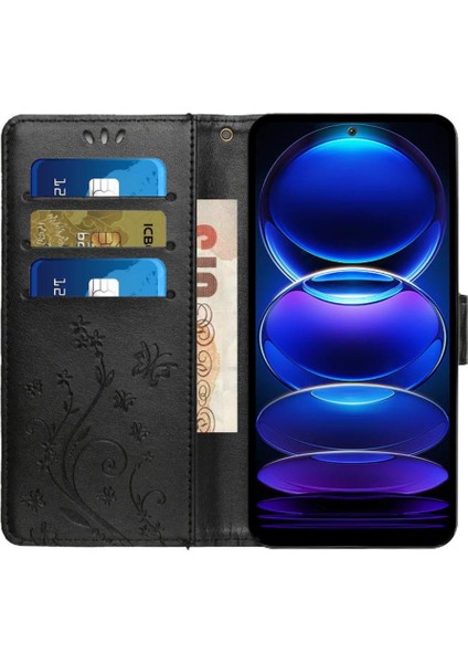 Xiaomi Redmi Not 12 Için Filp Durumda Pro 5g Kart Tutucu Kickstand Bilek Pu (Yurt Dışından) fırsatları