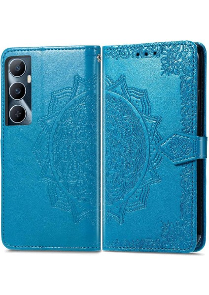 Realme C65 Için Flip Case Zarif Desen Basit Iş Kapak Kılıfı (Yurt Dışından)