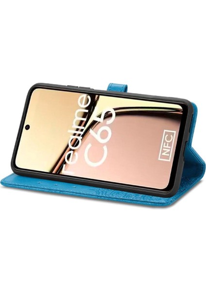 Realme C65 Için Flip Case Zarif Desen Basit Iş Kapak Kılıfı (Yurt Dışından) modelleri