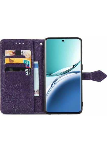 Oppo A3 Pro Için Flip Case Basit Iş Darbeye Kapak Kapak Deri (Yurt Dışından)