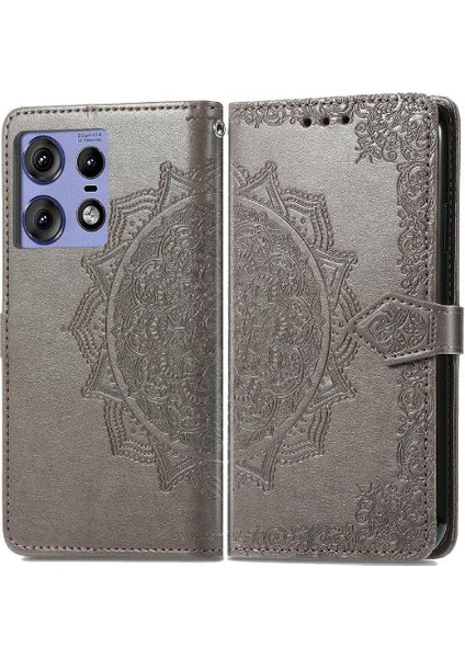 Motorola Kenar 50 Pro Basit Iş Darbeye Deri Için Flip Case (Yurt Dışından)