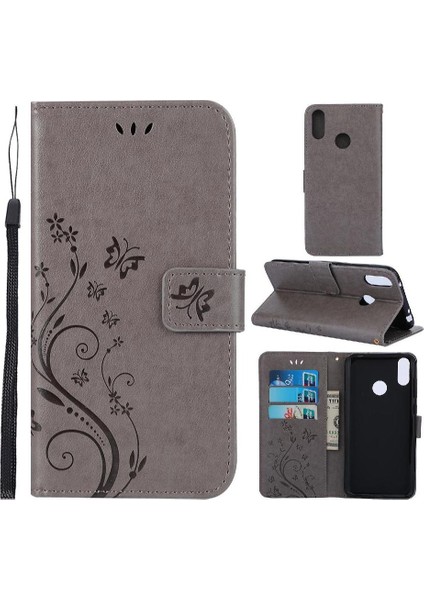Huawei Filp Başbakan 2019 Bilek Kayışı Için Kickstand Durumda Kart Tutucu Pu (Yurt Dışından)
