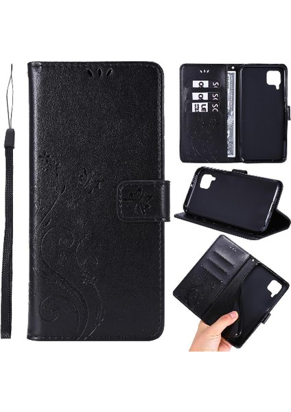 Huawei P40 Lite Bilek Kayışı Için Filp Durumda Kart Tutucu Manyetik Kapatma Pu (Yurt Dışından)