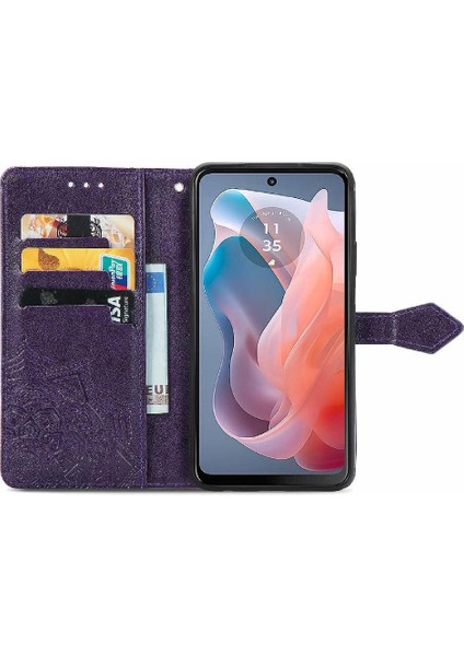 Motorola Moto G Oynamak Için Flip Case 2024 Flip Kapak Basit Iş Desen (Yurt Dışından) modelleri