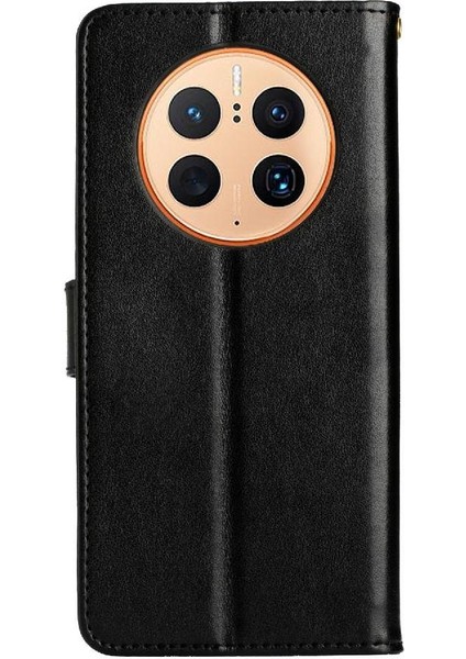Huawei Mate 50 Pro Için Filp Durumda Manyetik Kapatma Kart Tutucu Bilek Kayışı (Yurt Dışından)