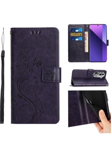 Oppo RENO11 Pro Bilek Kayışı Kickstand Pu Deri Manyetik Için Filp Durumda (Yurt Dışından)