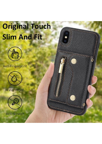 IPhone X/xs Hafif Uzun Kayış Mini Sırt Çantası Kart Yuvaları (Yurt Dışından) modelleri