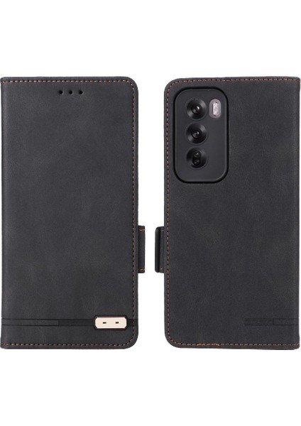 Oppo Oppo 12 5g Manyetik Cüzdan Kickstand Kart Tutucu ile Flip Case (Yurt Dışından)