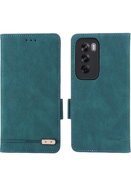 Oppo Oppo 12 5g Manyetik Cüzdan Kickstand Kart Tutucu ile Flip Case (Yurt Dışından)