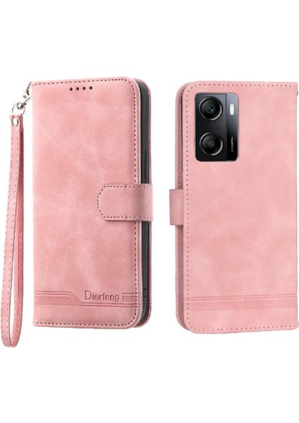 Oppo A57 4g Premium Bileklik Kart Yuvaları Manyetik Kapatma Için Flip Case (Yurt Dışından)