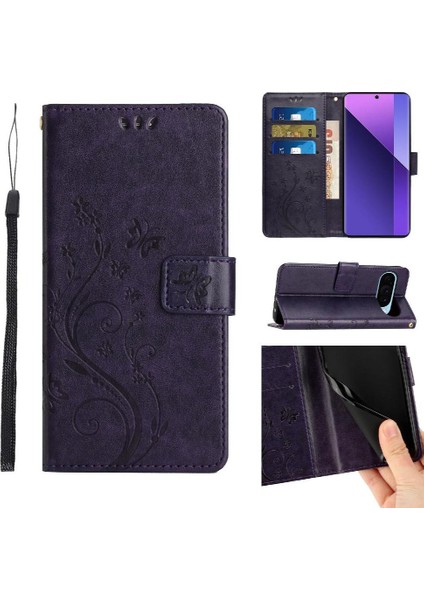 Google Pixel 9 Pu Deri Manyetik Kapatma Kickstand Kartı Için Filp Durumda (Yurt Dışından)