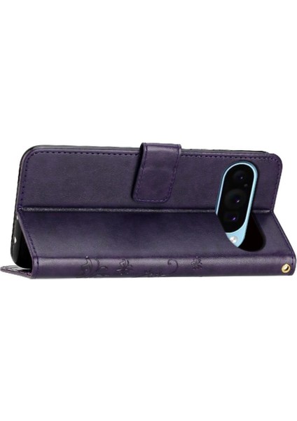 Google Pixel 9 Pu Deri Manyetik Kapatma Kickstand Kartı Için Filp Durumda (Yurt Dışından) indirimleri