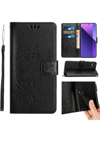 Sony Xperia 10 Vı Için Filp Durumda Bilek Kayışı Manyetik Kapatma Kickstand Pu (Yurt Dışından)
