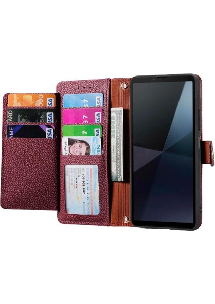 Sony Xperia 10 Vı Için Flip Case Cüzdan Darbeye Aşk Fermuar Deri (Yurt Dışından) fırsatları