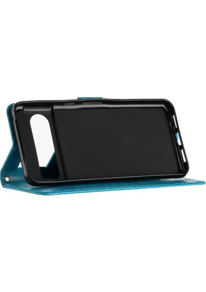Google Pixel 8 Pro Bilek Kayışı Manyetik Kapatma Kickstand Pu Için Filp Durumda (Yurt Dışından) modelleri