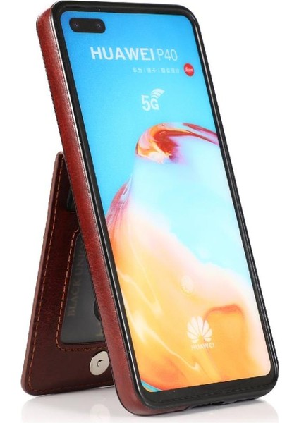 Huawei P40 Manyetik Toka Kickstand Vaka Cüzdan Kartı ile Uyumlu (Yurt Dışından) fırsatları
