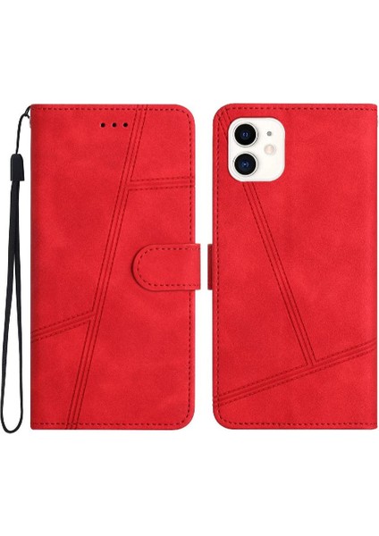 IPhone 11 Için Flip Case Bilek Kayışı Flip Folio Cüzdan Pu Deri Tam Kart (Yurt Dışından)