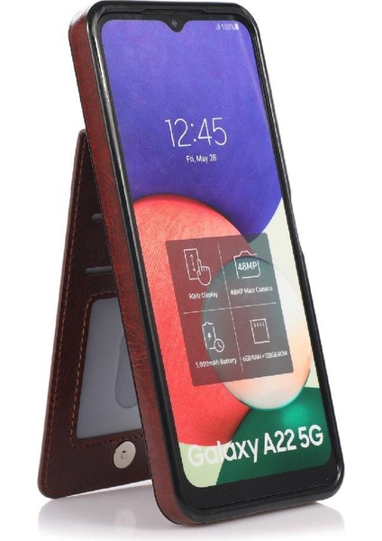 Samsung Galaxy A22 5g Kılıf Cüzdan Kart Tutucu Manyetik ile Uyumlu (Yurt Dışından) modelleri