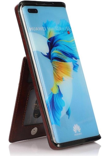 Huawei Mate 40 Pro Manyetik Toka Kickstand Premium Kılıf ile Uyumlu (Yurt Dışından)