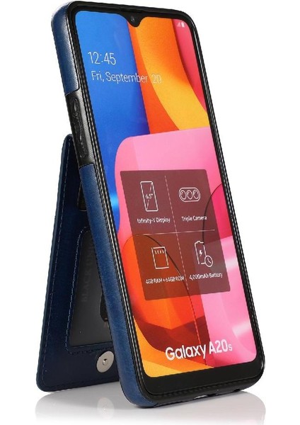 Samsung Galaxy A20S Kart Tutucu Kılıf Cüzdan Manyetik ile Uyumlu (Yurt Dışından) modelleri