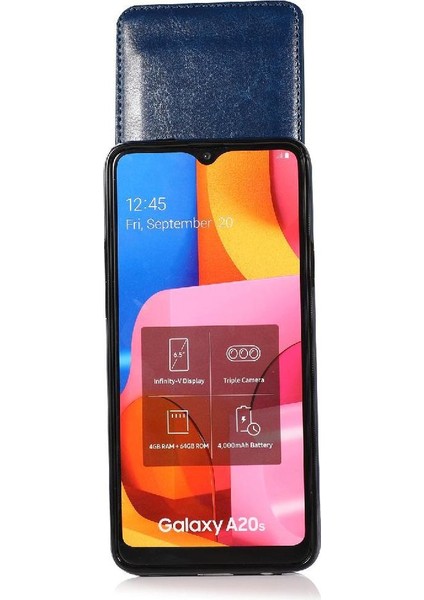 Samsung Galaxy A20S Kart Tutucu Kılıf Cüzdan Manyetik ile Uyumlu (Yurt Dışından) fırsatları