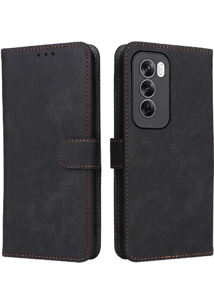 Oppo Oppo 12 5g Pu Deri Kart Yuvaları Için Kılıf Kapak Manyetik Kapatma Rfıd (Yurt Dışından)