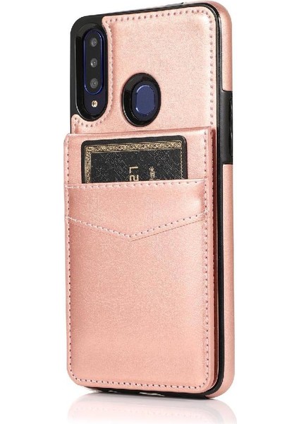 Samsung Galaxy A20S Kart Tutucu Kılıf Cüzdan Manyetik ile Uyumlu (Yurt Dışından) fiyatları