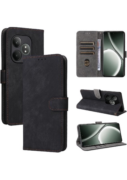 Realme Gt Neo6 Pu Deri Manyetik Kapatma Kart Yuvaları Için Kılıf Kapak Çevirin (Yurt Dışından)