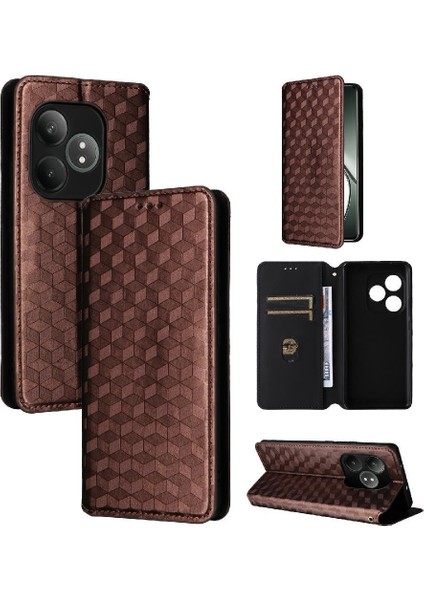 Realme Gt Neo6 Kart Yuvaları Tutucu 3D Desen Cüzdan Kapatma Için Flip Case (Yurt Dışından) modelleri
