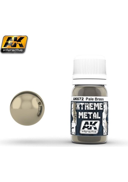 672 30 Ml. Soluk Pirinç Rengi, Xtreme Metal Serisi Model Boyası