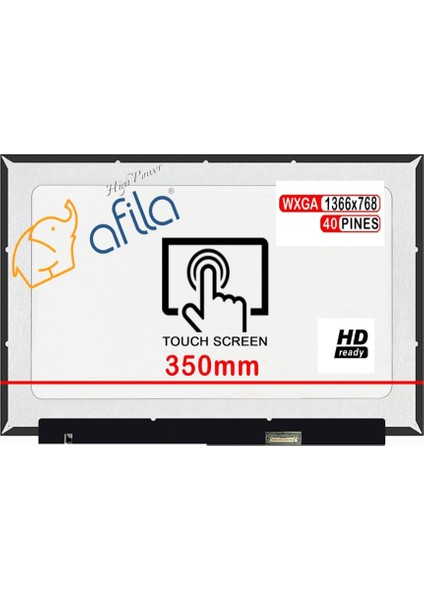 Hp 15S-EQ0014NT 3H931EA LCD Ekran, Panel Hd 1366*768P / Dokunmatik