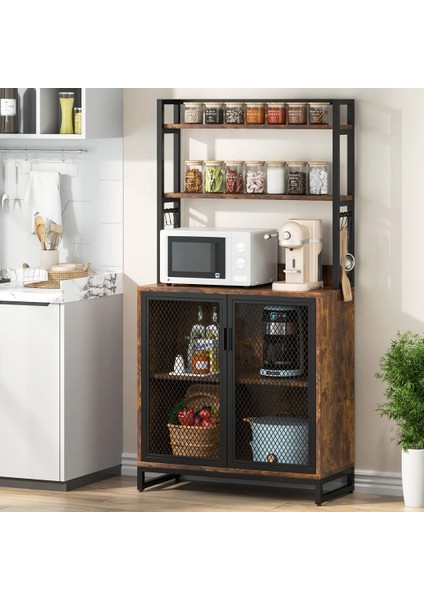 Tel Kapaklı Mutfak Banyo Düzenleyici Raf Kahve Köşesi Çok Amaçlı Raf indirimleri