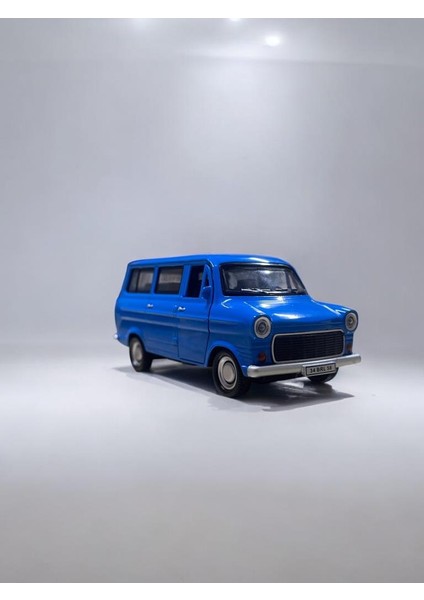 Nostaljik Metal Çek Bırak Ford Sesli ve Işıklı Minibüs Mavi ( 1/36 Ölçek ) fiyatları