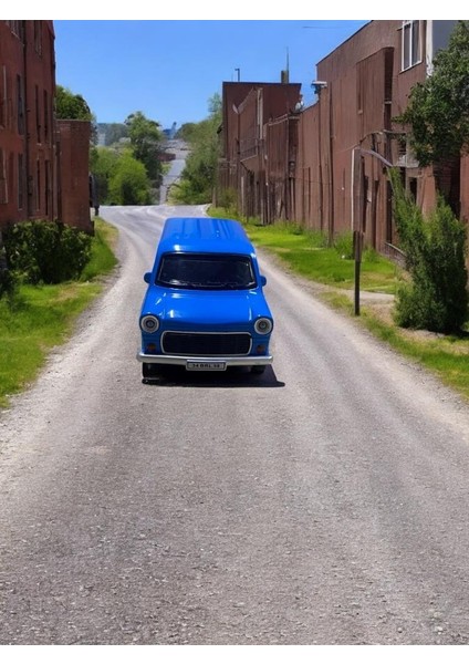 Nostaljik Metal Çek Bırak Ford Sesli ve Işıklı Minibüs Mavi ( 1/36 Ölçek ) fırsatları