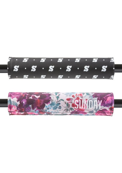 Sunday S Repeat White Wallflower V2 Çift Taraflı Bmx Bar Ped