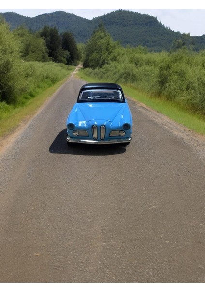 Nostaljik Metal Çek Bırak Araba Mavi Kapılar Açılır ( 1/36 Ölçek ) Mod:2 fiyatları