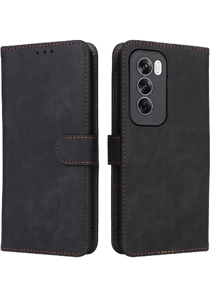 Oppo Oppo 12 Pro 5g Kart Yuvaları Için Kılıf Kapak Manyetik Kapatma Rfıd Pu (Yurt Dışından)