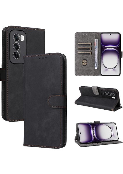 Oppo Oppo 12 Pro 5g Kart Yuvaları Için Kılıf Kapak Manyetik Kapatma Rfıd Pu (Yurt Dışından) modelleri
