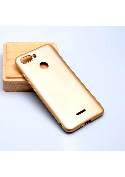 Enci Store Xiaomi Redmi 6 Uyumlu Kılıf Premier Silikon Kapak, Gold