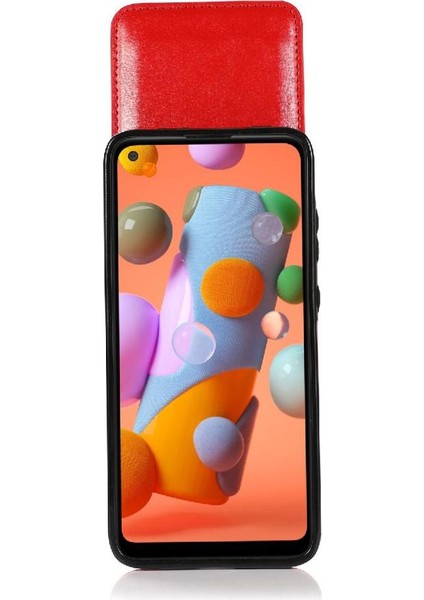 Kredi Premium Deri Manyetik ile Samsung Galaxy A11 ile Uyumlu (Yurt Dışından)