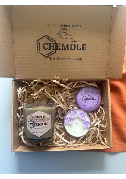 Chemdle Kokulu Mum Seti, Lavanta ve Kahve Kokulu